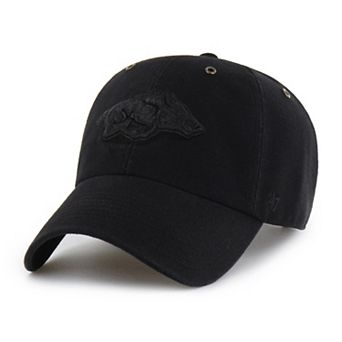 Men's Carhartt x '47 Black Arkansas Razorbacks Clean Up Adjustable Hat