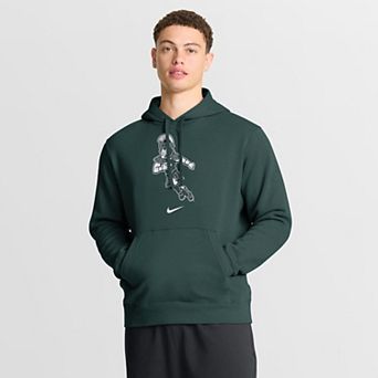 Men's Nike Green Michigan State Spartans Sport Club Fleece Hoodie