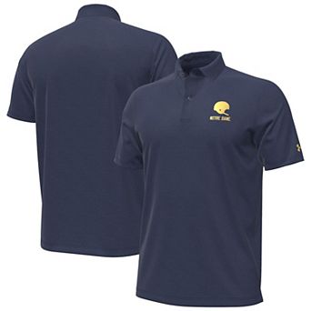 Men's Under Armour Washed Navy Notre Dame Fighting Irish 2026 Shamrock Series Performance Playoff Polo