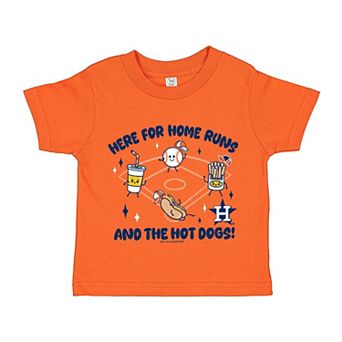 Toddler Soft as a Grape Orange Houston Astros Snack T-Shirt