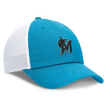 Women's Nike Blue/White Miami Marlins Club Trucker Adjustable Hat