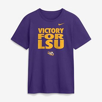Men's Nike Purple LSU Tigers 2026 Sideline Dri-FIT Slogan T-Shirt