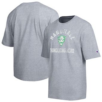 Men's Champion Heather Gray Marshall Thundering Herd Weathered Team T-Shirt