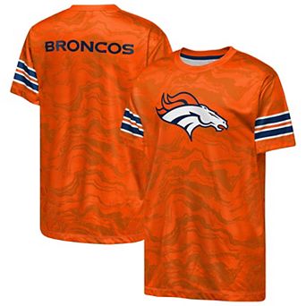Youth Outerstuff Orange Denver Broncos Slant Route Performance T-Shirt