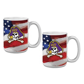 ECU Pirates Two-Pack 15oz. Americana Mug Set