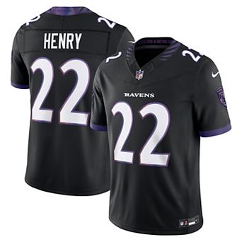 Men's Nike Derrick Henry Black Baltimore Ravens Alternate Alternate Vapor F.U.S.E. Stitched Limited Jersey