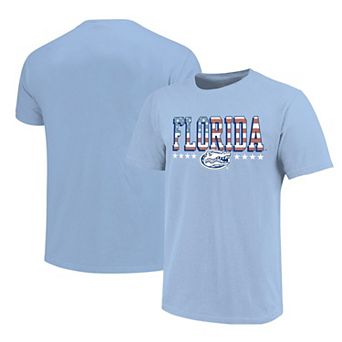 Youth Light Blue Florida Gators Americana Flag T-Shirt