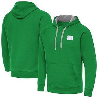 Men's Antigua Kelly Green Cincinnati Bengals St. Patrick's Day Victory Pullover Hoodie