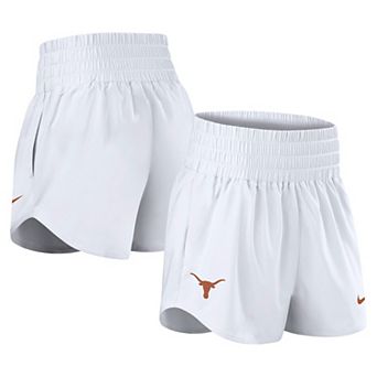 Women's Nike White Texas Longhorns Performance One Dri-FIT High-Rise Shorts