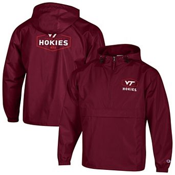 Men's Champion Maroon Virginia Tech Hokies Delay Packable Half-Zip Jacket