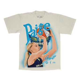 Unisex Playa Society Paige Bueckers Cream Dallas Wings Player T-Shirt