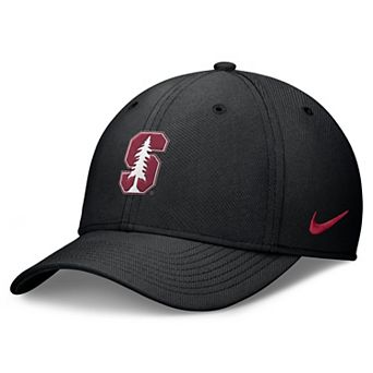 Men's Nike Black Stanford Cardinal Rise Swoosh Dri-FIT Flex Hat