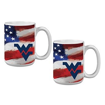 West Virginia Mountaineers Two-Pack 15oz. Americana Mug Set