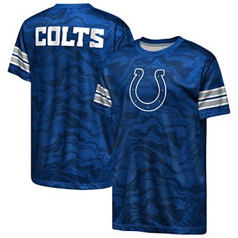 Youth Outerstuff Royal Indianapolis Colts Slant Route Performance T-Shirt