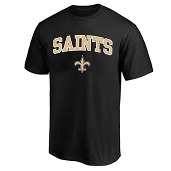 Men's Fanatics Black New Orleans Saints Big & Tall Arch Logo T-Shirt