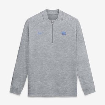 Men's Nike Gray North Carolina Tar Heels Par Raglan Tri-Blend Therma-FIT Half-Zip Pullover