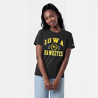 Women's Champion Black Iowa Hawkeyes Lifestyle T-Shirt