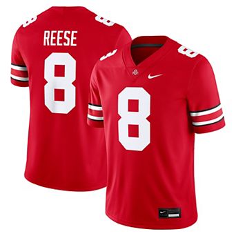 Men's Nike Arvell Reese Scarlet Ohio State Buckeyes Game Jersey