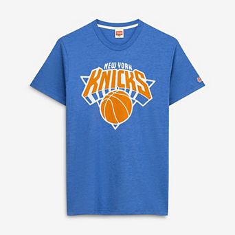 Unisex Homage Blue New York Knicks Logo Tri-Blend T-Shirt