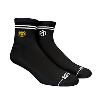 Unisex Rock Em Socks Iowa Hawkeyes Casual Stripe Quarter-Length Socks