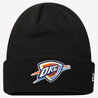Men's New Era Black Oklahoma City Thunder OTC Cuffed Knit Hat