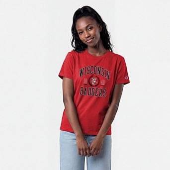 Women's Champion Red Wisconsin Badgers Lifestyle T-Shirt