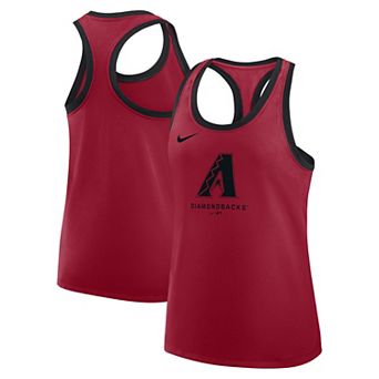 Women's Nike Red Arizona Diamondbacks Tri-Blend Dri-FIT Racerback Tank Top