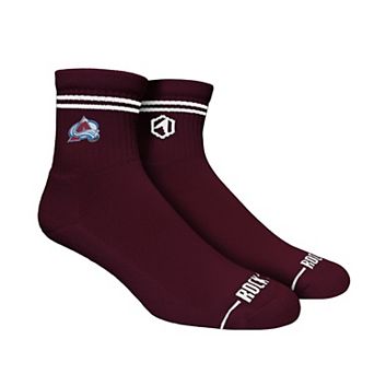 Unisex Rock Em Socks Colorado Avalanche Casual Stripe Quarter-Length Socks