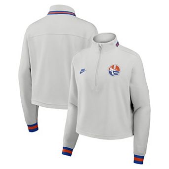Women's Nike Gray Florida Gators Legacy Heritage Dri-FIT Half-Zip Sweatshirt