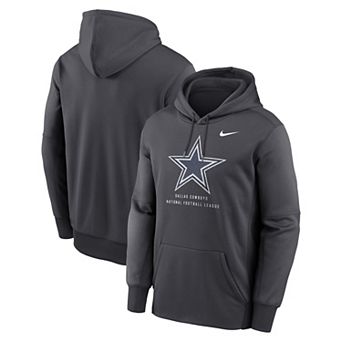 Men's Nike Gray Dallas Cowboys Toss Sweep Therma-FIT Hoodie