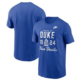 Men's Nike Royal Duke Blue Devils Legacy Stacked Established T-Shirt