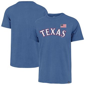Men's '47 Royal Texas Rangers Heritage U.S. Flag T-Shirt