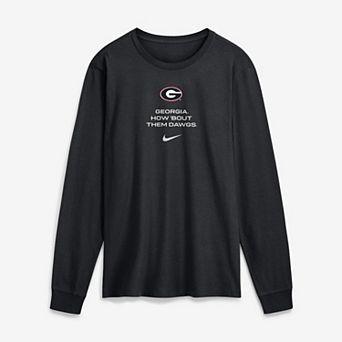 Men's Nike Black Georgia Bulldogs 2026 Sideline Dri-FIT Long Sleeve T-Shirt