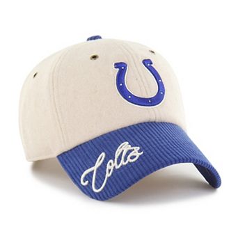 Women's '47 Natural/Royal Indianapolis Colts Rope Script Clean Up Adjustable Hat