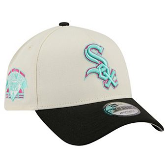 Men's New Era Cream Chicago White Sox Stadium Chrome 9FORTY A-Frame Adjustable Hat