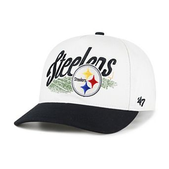Men's '47 Cream Pittsburgh Steelers Enfield Hitch Adjustable Hat
