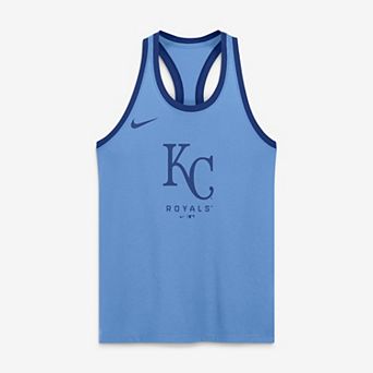 Women's Nike Light Blue Kansas City Royals Tri-Blend Dri-FIT Racerback Tank Top