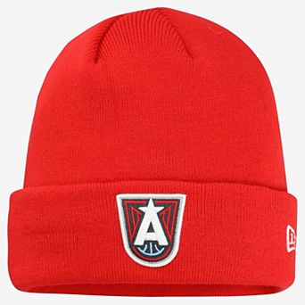 Men's New Era Red Atlanta Dream Cuffed Knit Hat
