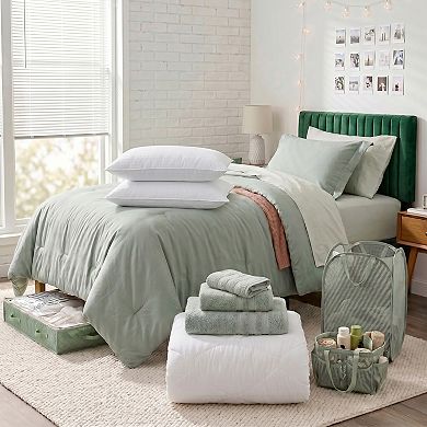Hearth & Harbor Complete Dorm Room Set, All Dorm Accessories Included