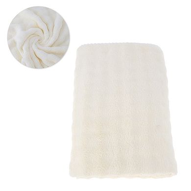 1Pc Bubble Fleece Bath Towel