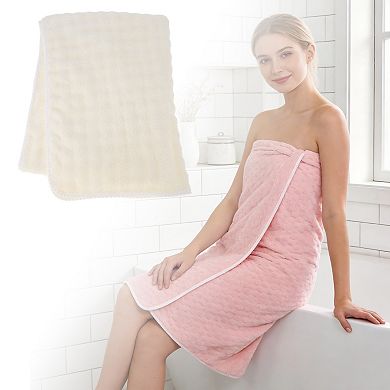 1Pc Bubble Fleece Bath Towel