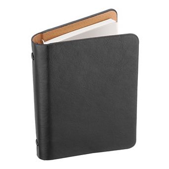 6 Ring Binder Cover Leather Notebook Mini Refillable Loose Leaf Personal Planner