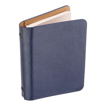 6 Ring Binder Cover Leather Notebook Mini Refillable Loose Leaf Personal Planner