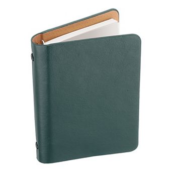 6 Ring Binder Cover Leather Notebook Mini Refillable Loose Leaf Personal Planner