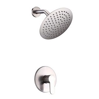 SUMERAIN Shower Faucet, Single Handle Solid Brass Rough-in Valve with Shower Arm and Showerhead