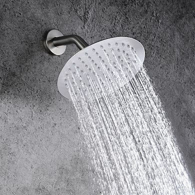 SUMERAIN Shower Faucet, Single Handle Solid Brass Rough-in Valve with Shower Arm and Showerhead