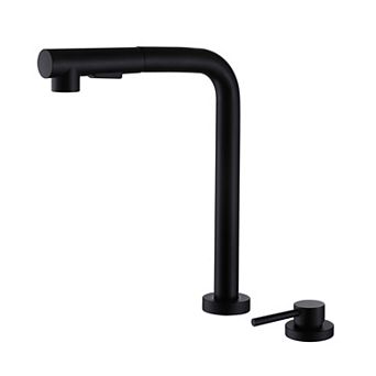 SUMERAIN Pull-Out Kitchen Faucet with Adjustable Spout, 360° Swivel Pull-Down Faucet with 2 Modes
