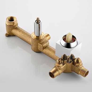 SUMERAIN Rain Shower System with Handheld Shower, Pressure Balance Shower Head System Rough in Valve