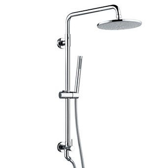 SUMERAIN Retrofit Rain Shower Heads System with 9 Inch Shower Head 2.5GPM (1.8GPM optional)