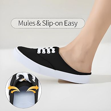 Memory Foam Canvas Mules